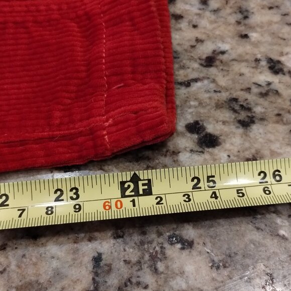 Judy Blue High Waist Ankle Straight Orange Corduroy Pants Size 13/31 . - Picture 8 of 11